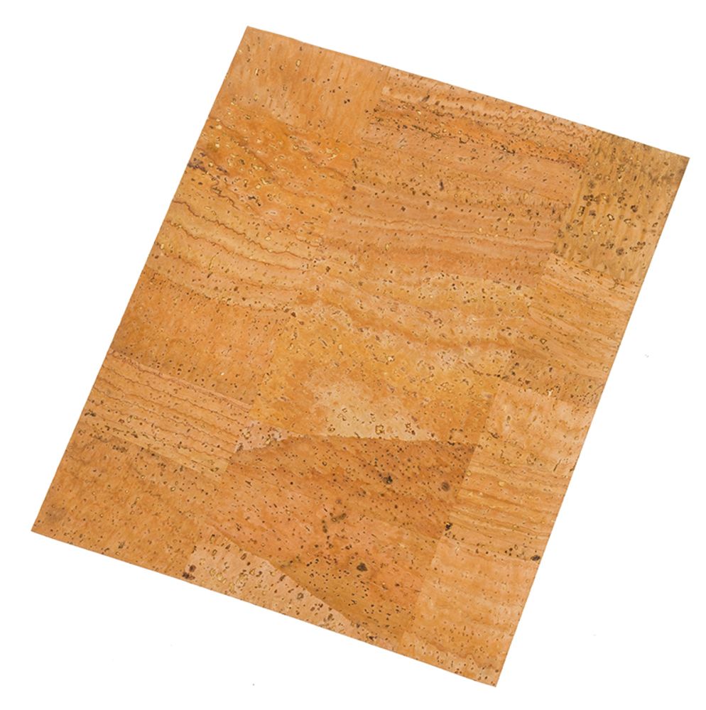 Корковая (пробковая) бумага 0,65 мм, 45x35 см, натуральный светлый (02), 1 шт