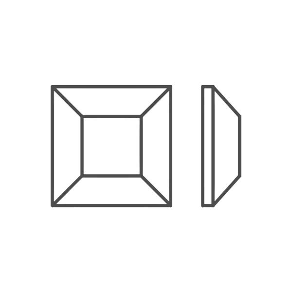 Стразы клеевые стекло 6х6 мм, 144 шт, белый (crystal), Preciosa 438-23-210 i