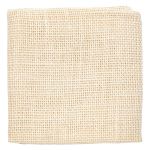 Ткань для рукоделия рогожка 100% лен 48х45см, молочный