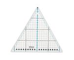 Линейка для пэчворка 20х23 см, треугольник 60°, пластик, Gamma QRL-09