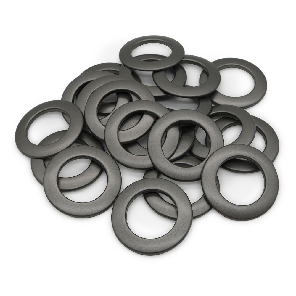 Люверсы шторные ⌀35 мм, цвет № 36 матовый никель, 10 шт