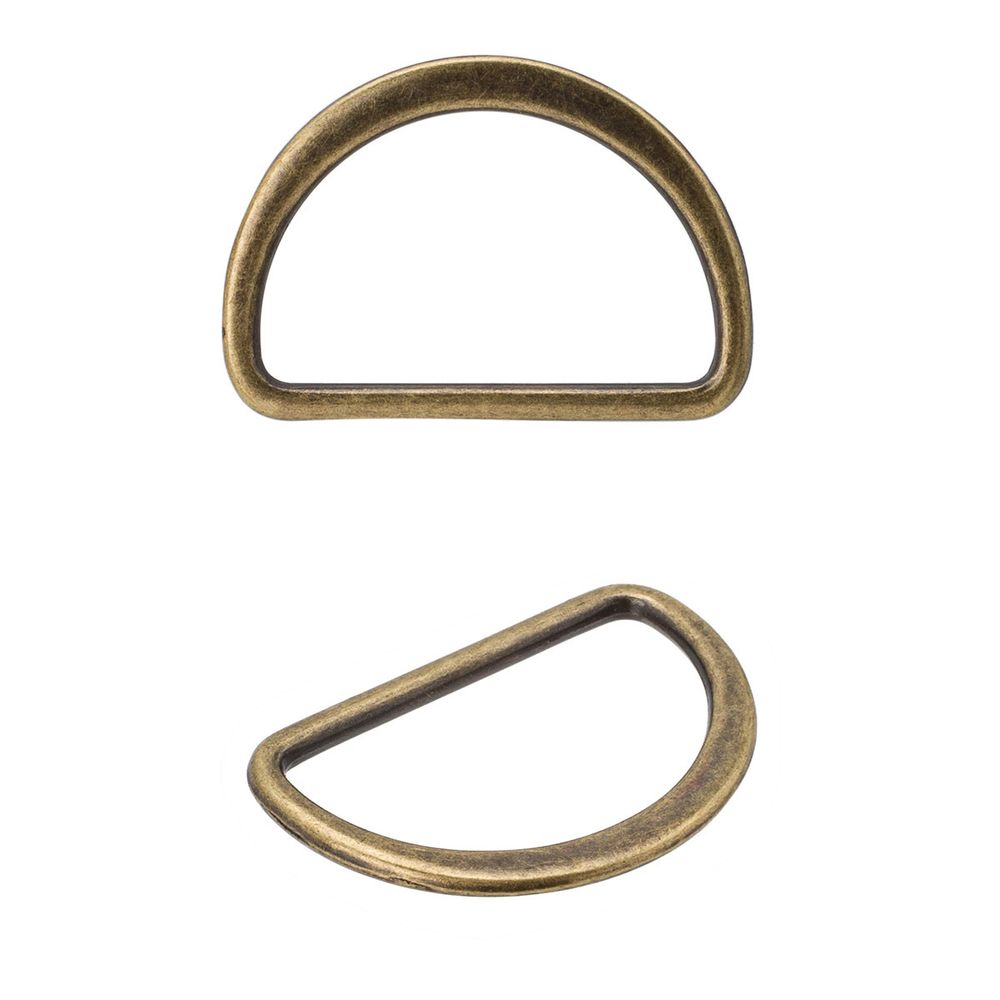 Полукольцо литое металл плоское 25мм, бронза, ГНУ14467, 20 шт