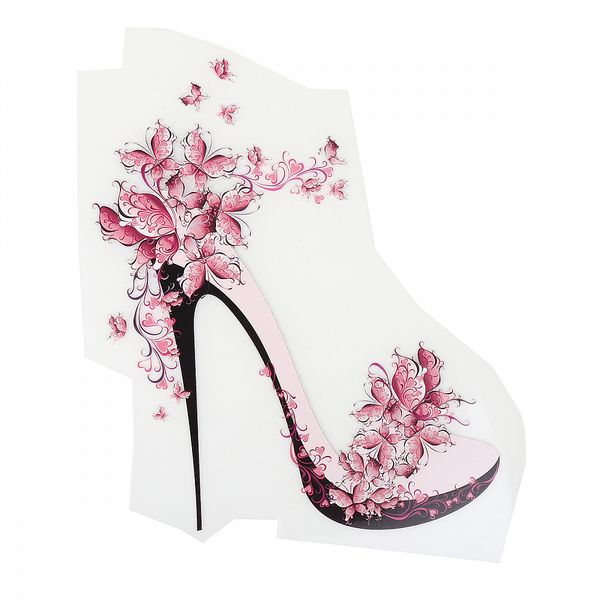 Термотрансфер Розовая туфелька 12х15см, TBY.1222, уп.2 шт