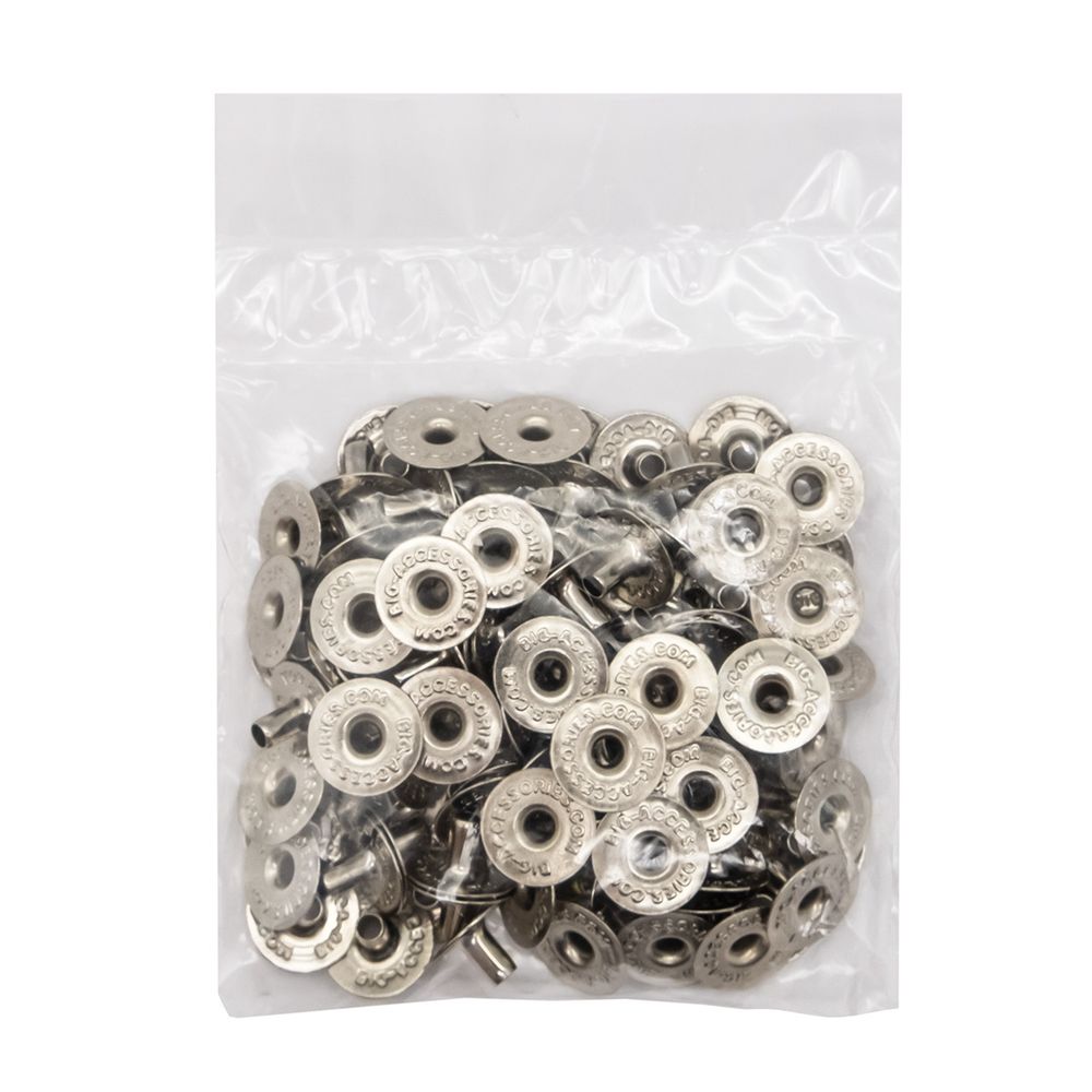 Часть кнопки Дельта (O-образная) ⌀14 мм (D-часть), 9 никель кольц, 100 шт