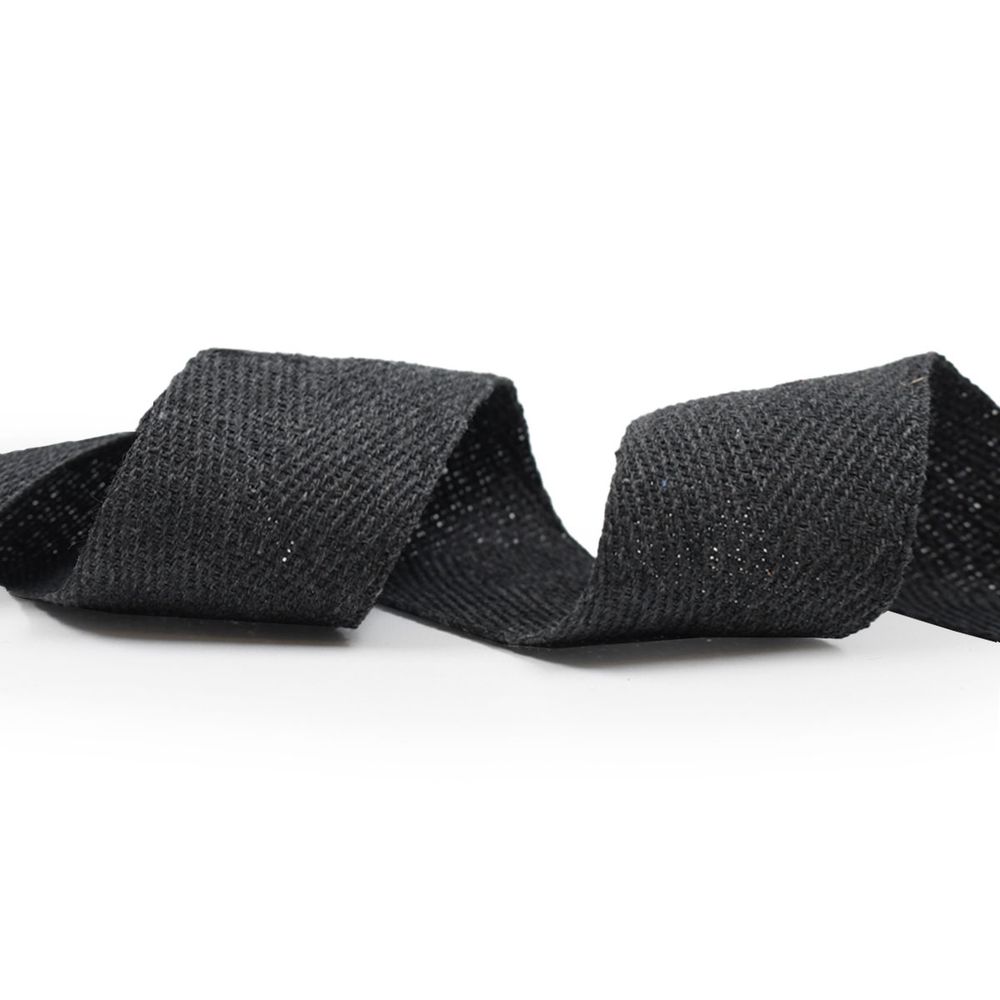 Тесьма (лента) киперная (100 х/б) 40 мм, / 25 метров, 11.4 г/м, рис. 9802, 16 темно-серый