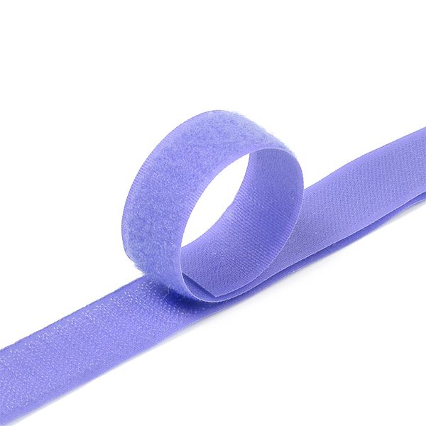 Лента контактная липучка (велкро) пришивная 25 мм / 25 метров, F169 сиреневый, /пара/, кач.