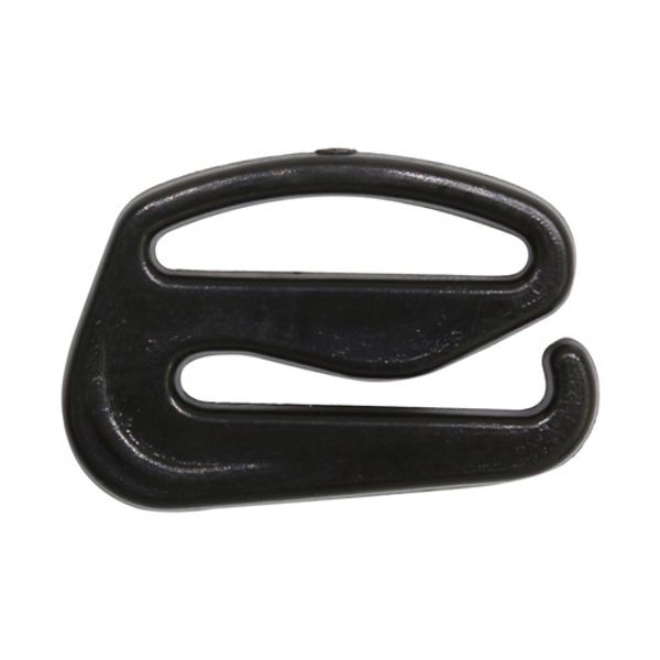 Крючки для бюстгальтера пластик 11.0 мм, 100 шт, черный