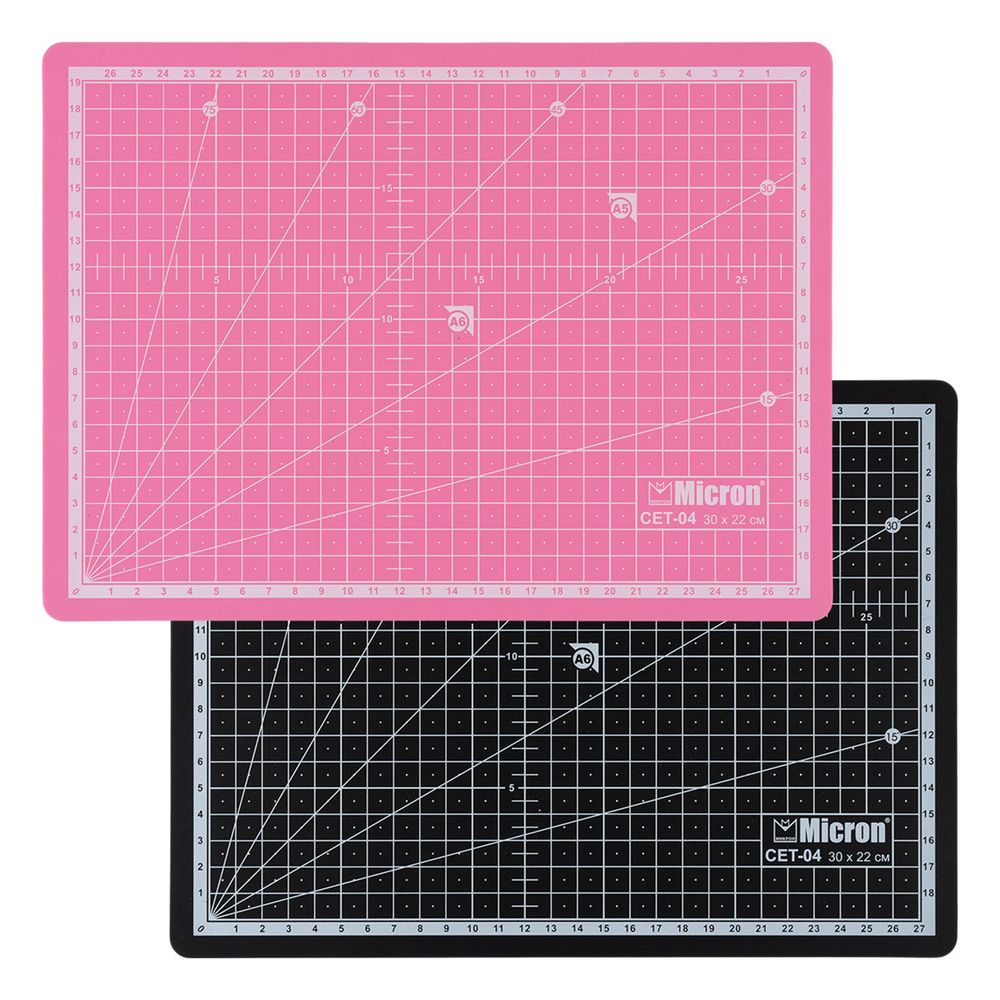 Коврик (мат) для резки двусторонний 30х22 см, п/п термоэластопласт, CET-04, Micron