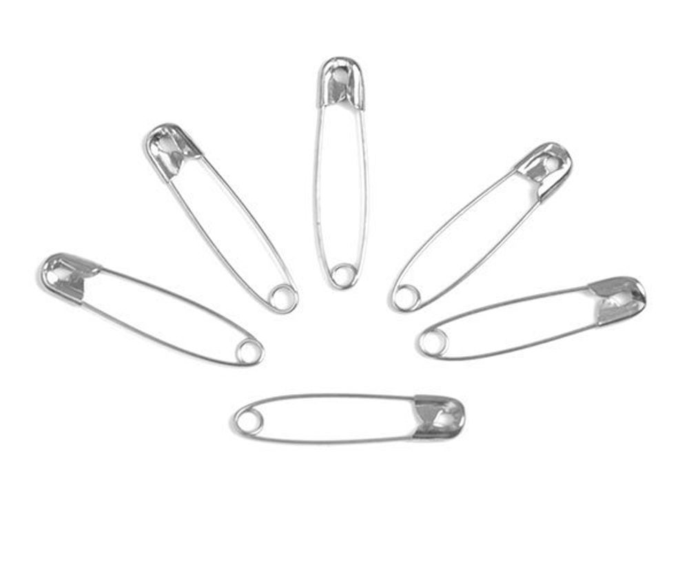Булавки английские, №0 28 мм, цв. никель, уп. 864 шт Булавки английские, №0 28 мм, цв. никель, уп. 864 шт