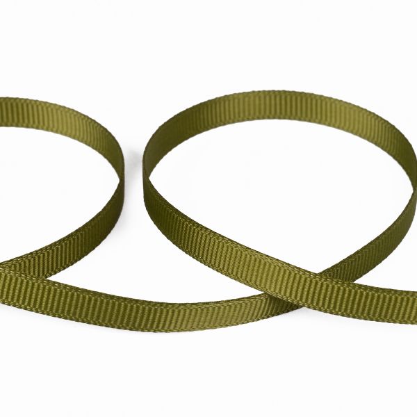 Лента репсовая (в рубчик) 6.0 мм / 45.5 метров, 014 мох, Gamma GR-06