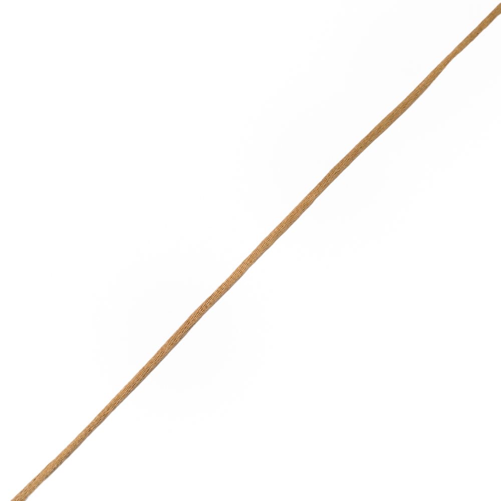 Шнур атласный корсетный 2.0 мм / 45.7 метров, 27 бежевый