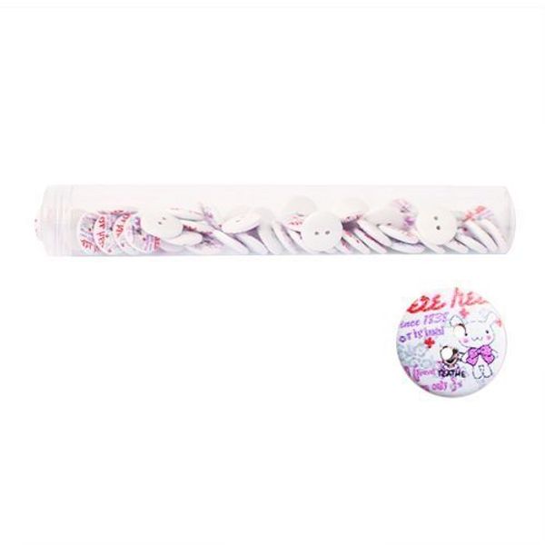 Пуговицы деревянные Мультяшные персонажи 18мм 50 шт, Зайчик 8