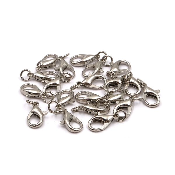 Замок для бус 21х10 мм (in 5 мм), никель, ГМХ14167, 20 шт