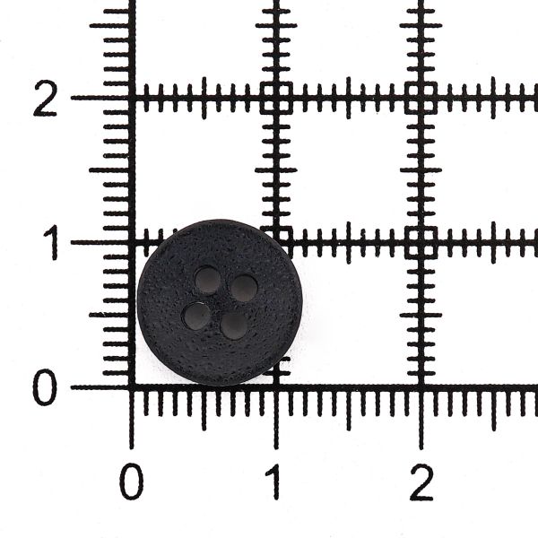Пуговицы 4 прокола 18L=11 мм, пластик, Blk-02 черный, 72 шт, CN2842