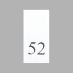 Этикетка-размерник, белый, 10х20 мм, 100 шт, 52