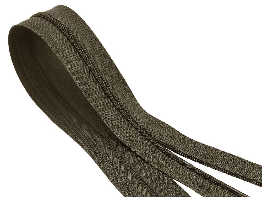 Молния рулонная витая (спираль) Т3 (3 мм) УСИЛЕННАЯ, НА БОБИНЕ, S-157 коричневый (цв.SBS) / кор. 1200 метров