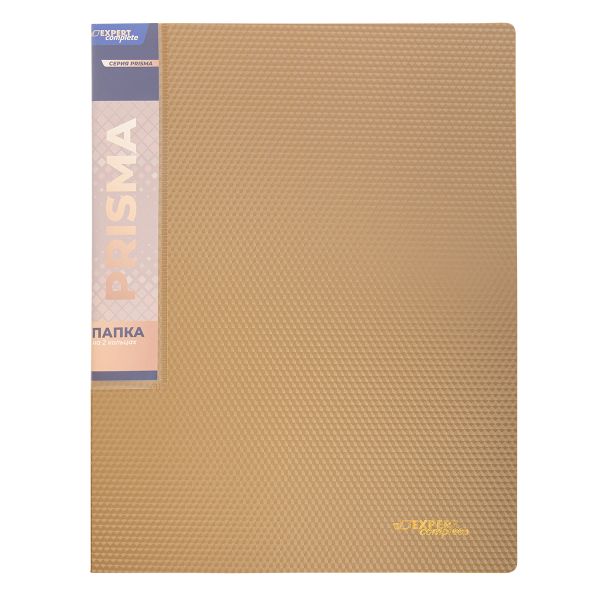 Папка на 2 О-кольцах A4 700 мкм 25 мм, 4 шт, d-20 мм, золотой new EC211300128, Expert Complete