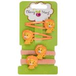 Набор аксессуаров для волос 20 шт (5х4 шт), №03 львята, Cherry Mary S6208