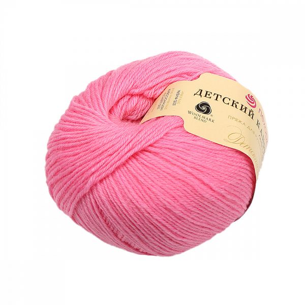 Пряжа Пехорка Детский каприз / уп.10 мот. по 50 г, 225 м, 011 ярк.розовый