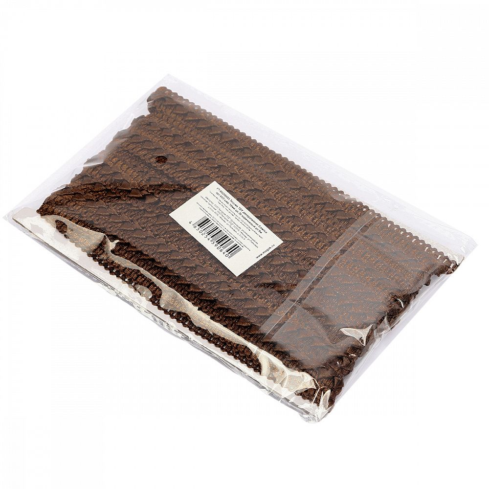 Тесьма декоративная Самоса V03 18 мм, цв.30 коричневый уп.9м