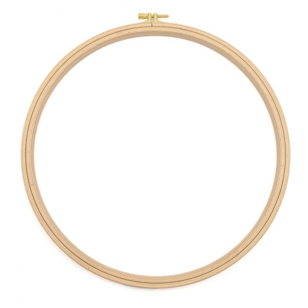 Пяльца круглые буковые, d=280 мм, выс. обода 16 мм, Nurge Hobby, 110-7