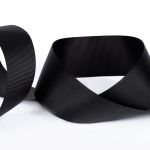 Лента репсовая (в рубчик) 38.0 мм / 45.5 метра, 123 черный, Gamma GR-38