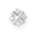 Стразы стекло в цапах 3.1 мм, 24 шт, SS12 белый (crystal), Preciosa 9211/01