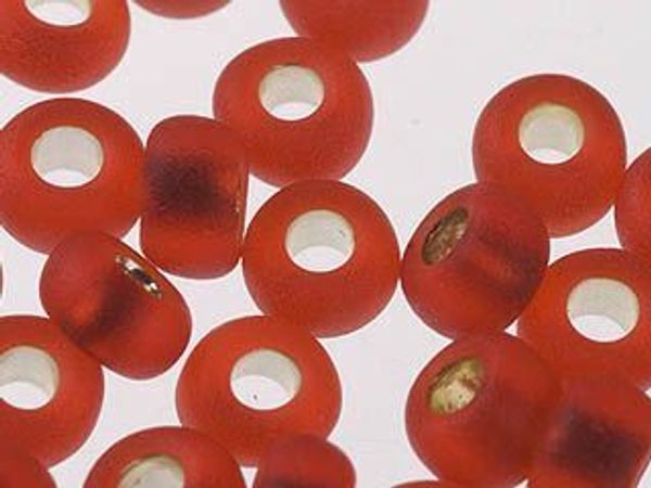 Бисер Preciosa прозрачный матовый с серебр.центром 10/0 (2.3 мм), 1х50г, цв. 97070