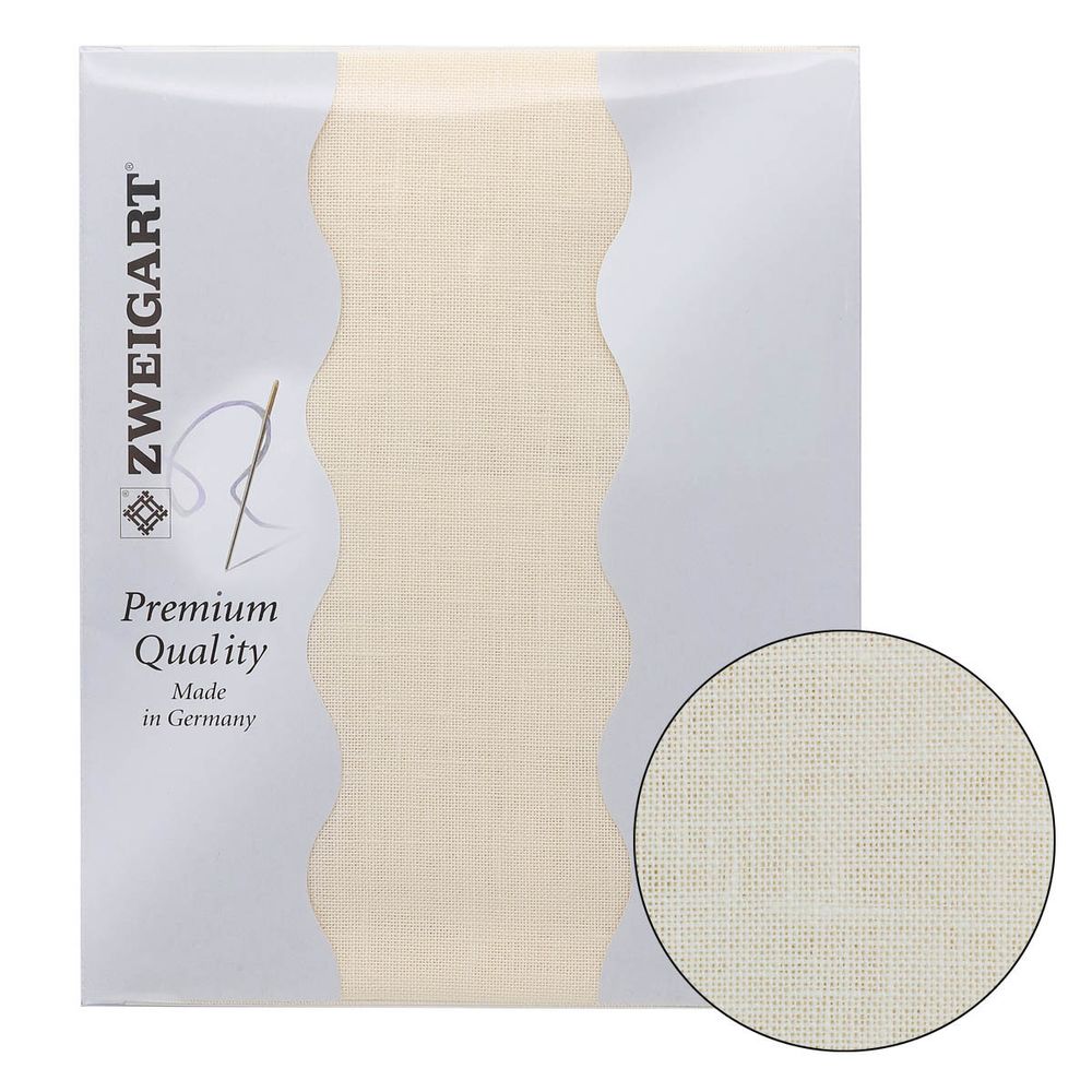 Канва Zweigart Belfast 32 ct, 50х70 см, кремовый экрю