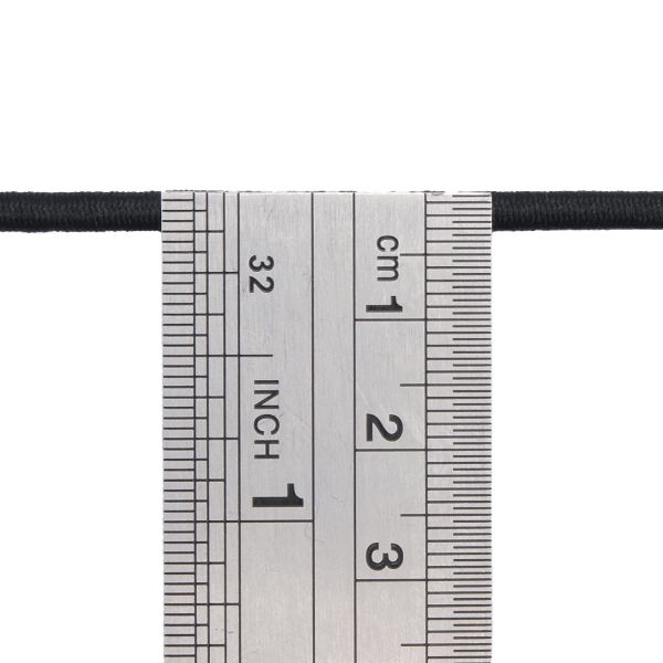 Резинка шляпная (шнур эластичный) ⌀3.0 мм / 100 метров, 0370-0300В, С580 - черный