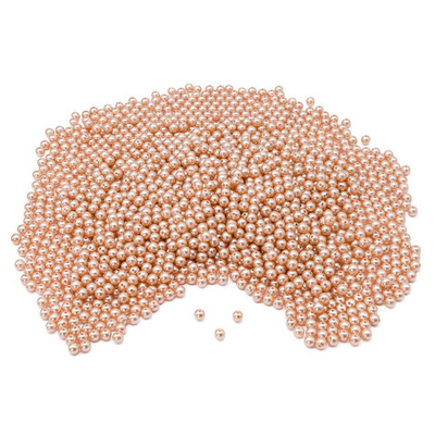 Бусины пластик под жемчуг ⌀8 мм, 500 г, цветные, круглые, A44 телесный, Astra&Craft, LY-264