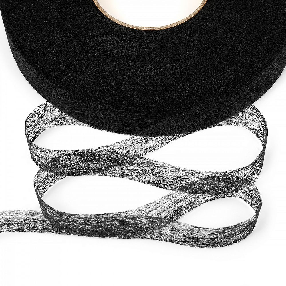 Паутинка клеевая 20 мм / 100 метров, 23 г/м², черный