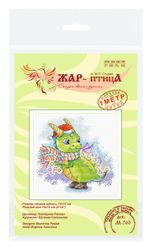 Набор для вышивания нитками МП Студия (Жар-птица), Ослепительный наряд, 15х15 см