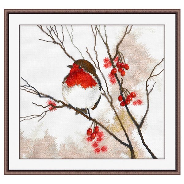 Набор для вышивания нитками Овен, Малиновка, 24х22 см