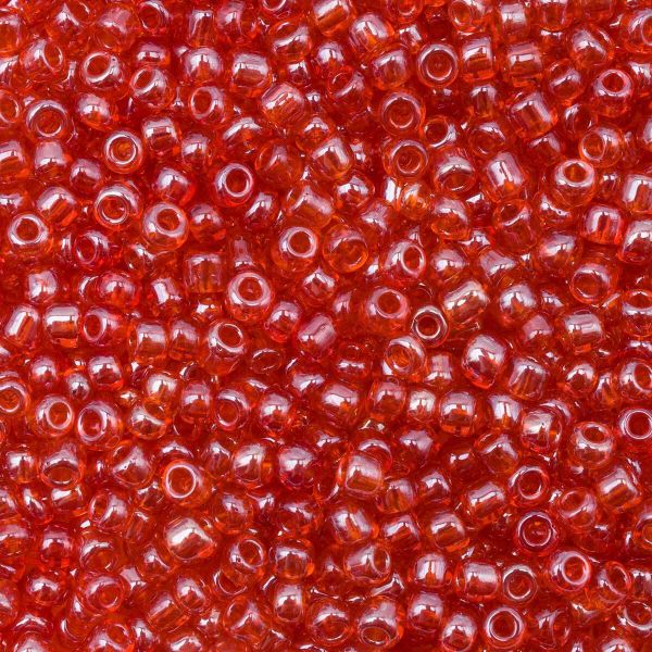 Бисер Astra&Craft 11/0 (2.1 мм), 200 г (10х20 г), цв. 109 оранжевый/прозрачный глянцевы