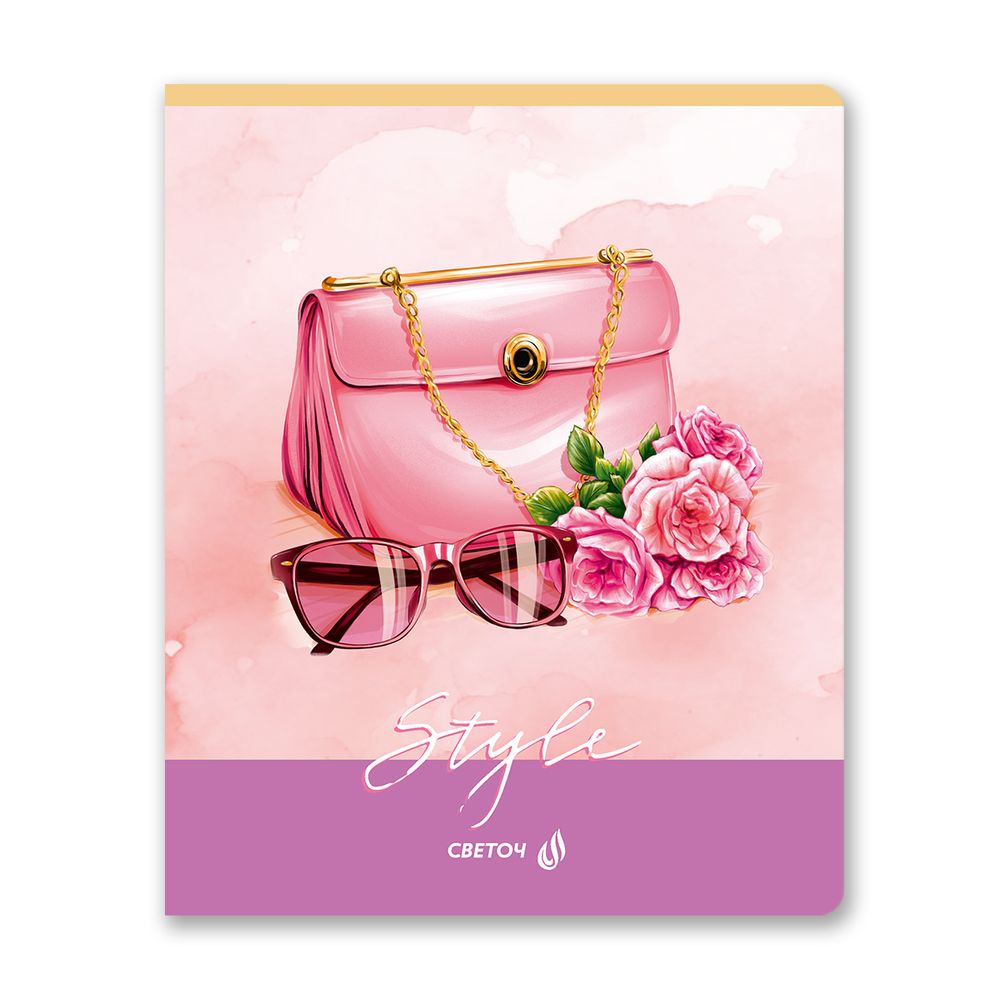 Тетрадь ученическая общая, твин лак A5 60 л. на скобе 65 г/м², белизна 100% 10 шт клетка, 01520 Между нами, девочками, Светоч Т201