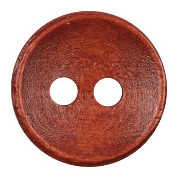 Пуговицы 2 прокола дерево 11 мм, 24 шт, №287 терракотовый, Blitz DRN 0066