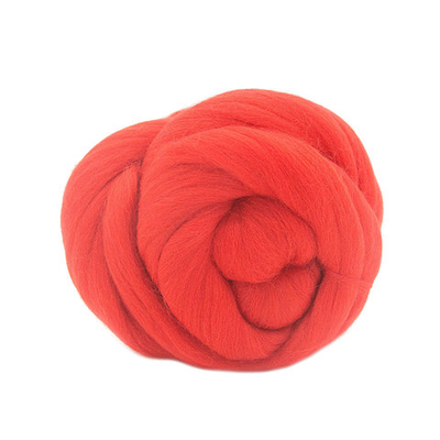 Шерсть для валяния тонкая, 50 гр, Астра, 0042 красный