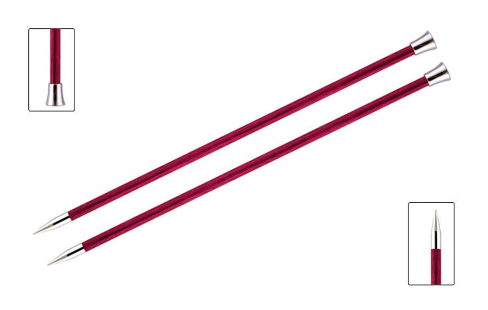 Спицы прямые Knit Pro Royale ⌀6 мм, 35 см, 29219