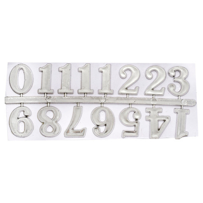 Цифры арабские для часов 2,5см (серебро), 5AS-085