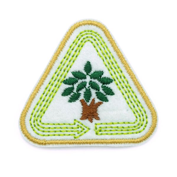 Термоаппликация переработанная Треугольник дерево Prym