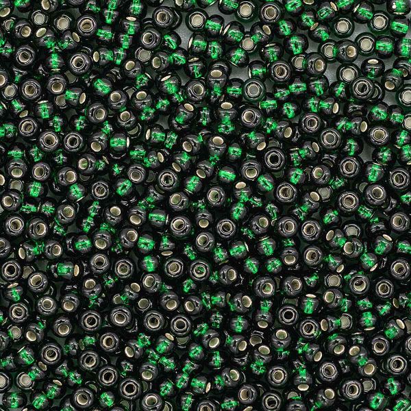 Бисер Preciosa прозрачный, серебряный центр 10/0 (2.3 мм), 100 г (5х20 г), цв. 57150С