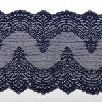 Кружево бельевое эластичное 230 мм / 10 м, 8036, цв.S919 т.синий, Kruzhevo