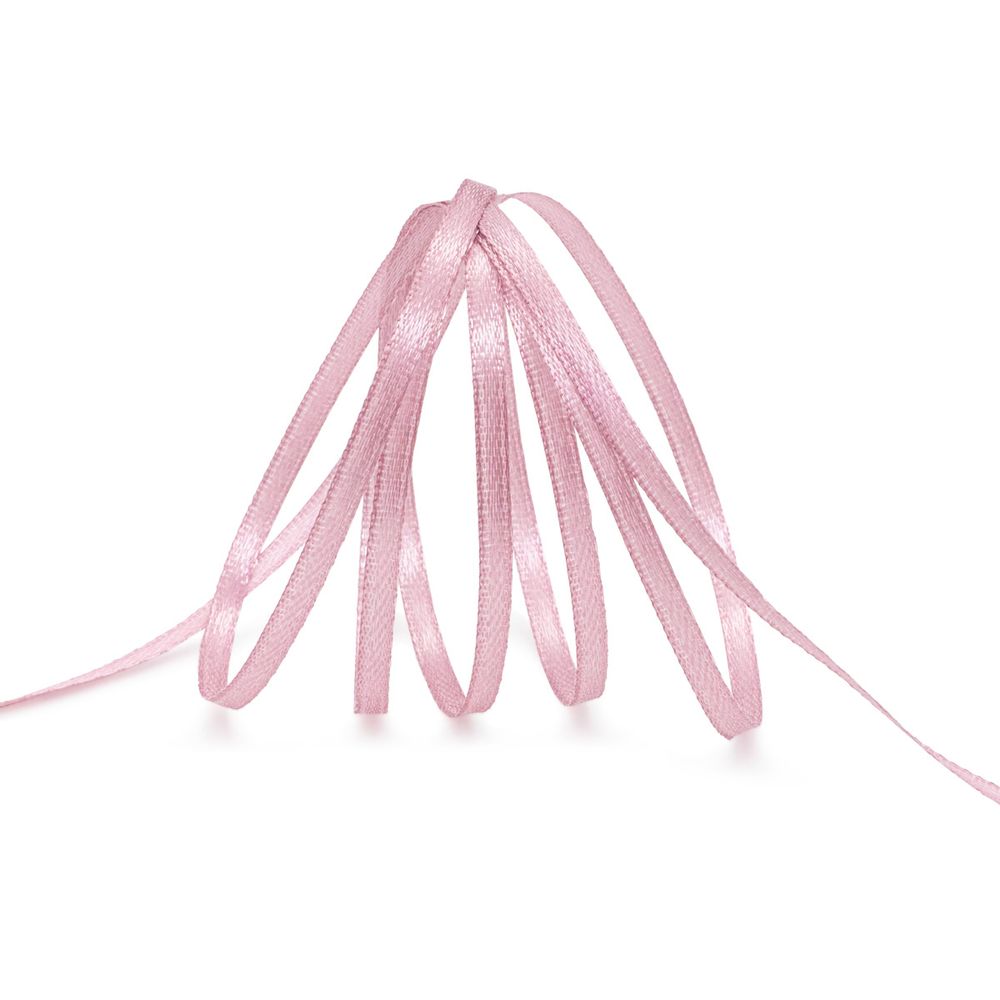 Лента атласная 2-сторонняя 3.0 мм / 100±2 метров, (064 ст. роза), Globus