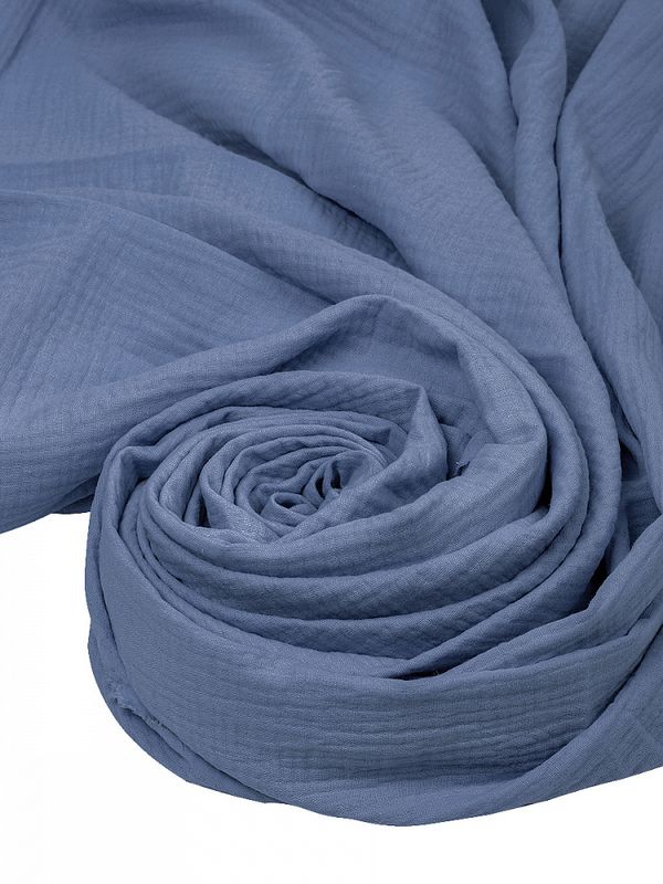 Муслин 125 г/м², 130 см / 2 метра, TBY.Mus.24723.67.2, цв.67 бл.синий