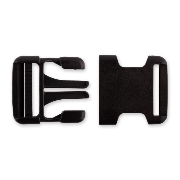 Фастекс (пряжка трезубец) пластик 38 мм, 100 шт, черный, Gamma SB06