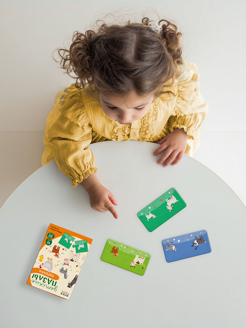 Пазлы-пары для малышей Мама и малыш 20 элемент, Фрея PZL-BК-014