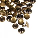 Хольнитены двухсторонние сталь 12х12 мм, №123, TBY.5212 цв. антик уп. 1000 шт, TBY