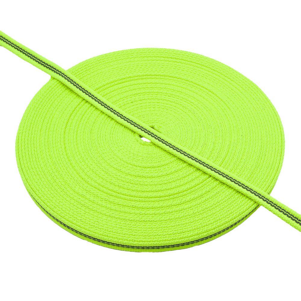 Стропа (ременная лента) 13 мм / 20 метров, 18 г/п.м., (Мн), 373 люмин.желтый, 90022