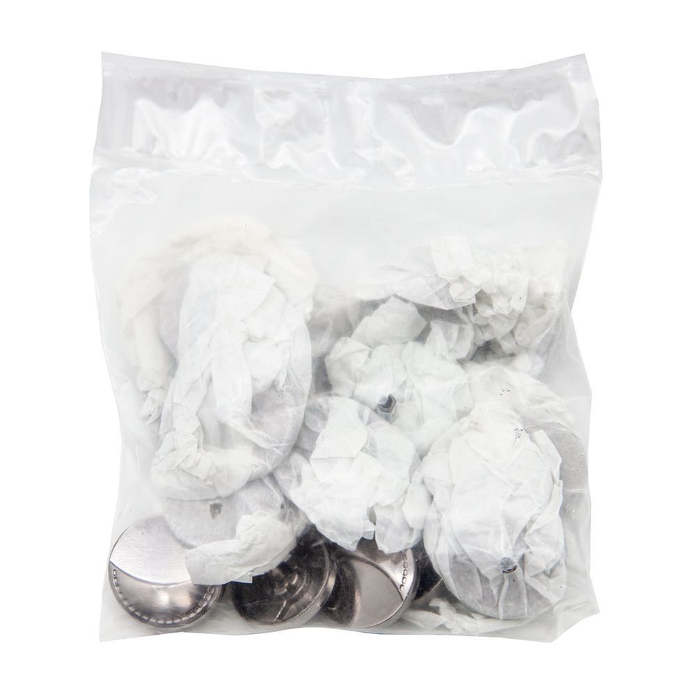 Часть кнопки Альфа (S-образная) ⌀20 мм (A-часть), 5/20 ограничитель металл, чер.никель, 20 шт